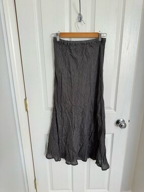 CP Shades Charcoal Linen Maxi Skirt